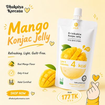 Jelly B Drinkable Konjac Jelly - 150ml Pouch (Halal) - Mango