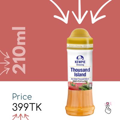 Kewpie Salad Dressing 210ml – Thousand Island (Expiry: 05/12/2026)