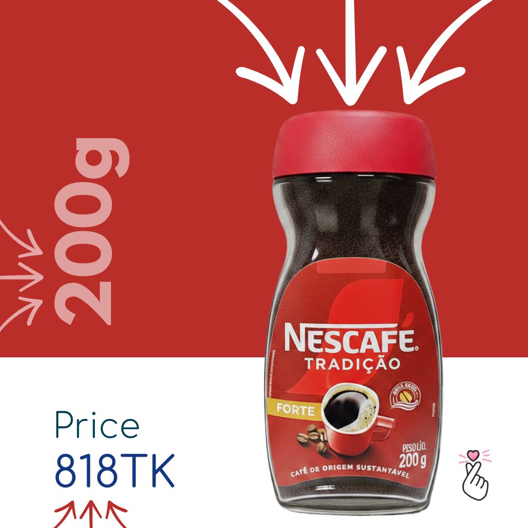 Nescafe 200g – Tradição Forte (Expiry: 01/02/27)