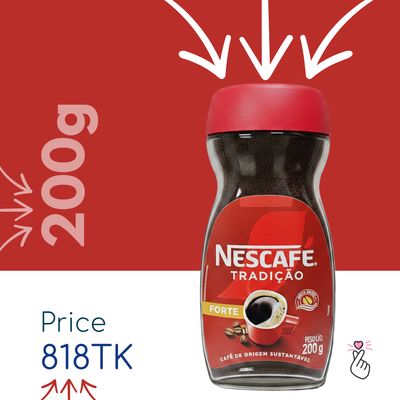 Nescafe 200g – Tradição Forte (Expiry: 01/02/27)