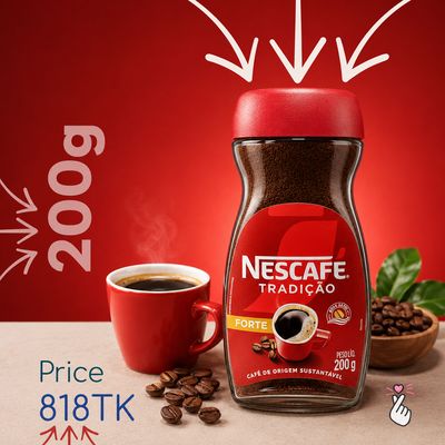 Nescafe 200g – Tradição Forte (Expiry: 01/02/27)