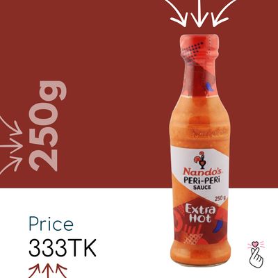 Nando’s Peri Peri Sauce 250g - ExpiryAug26 - EXTRA HOT