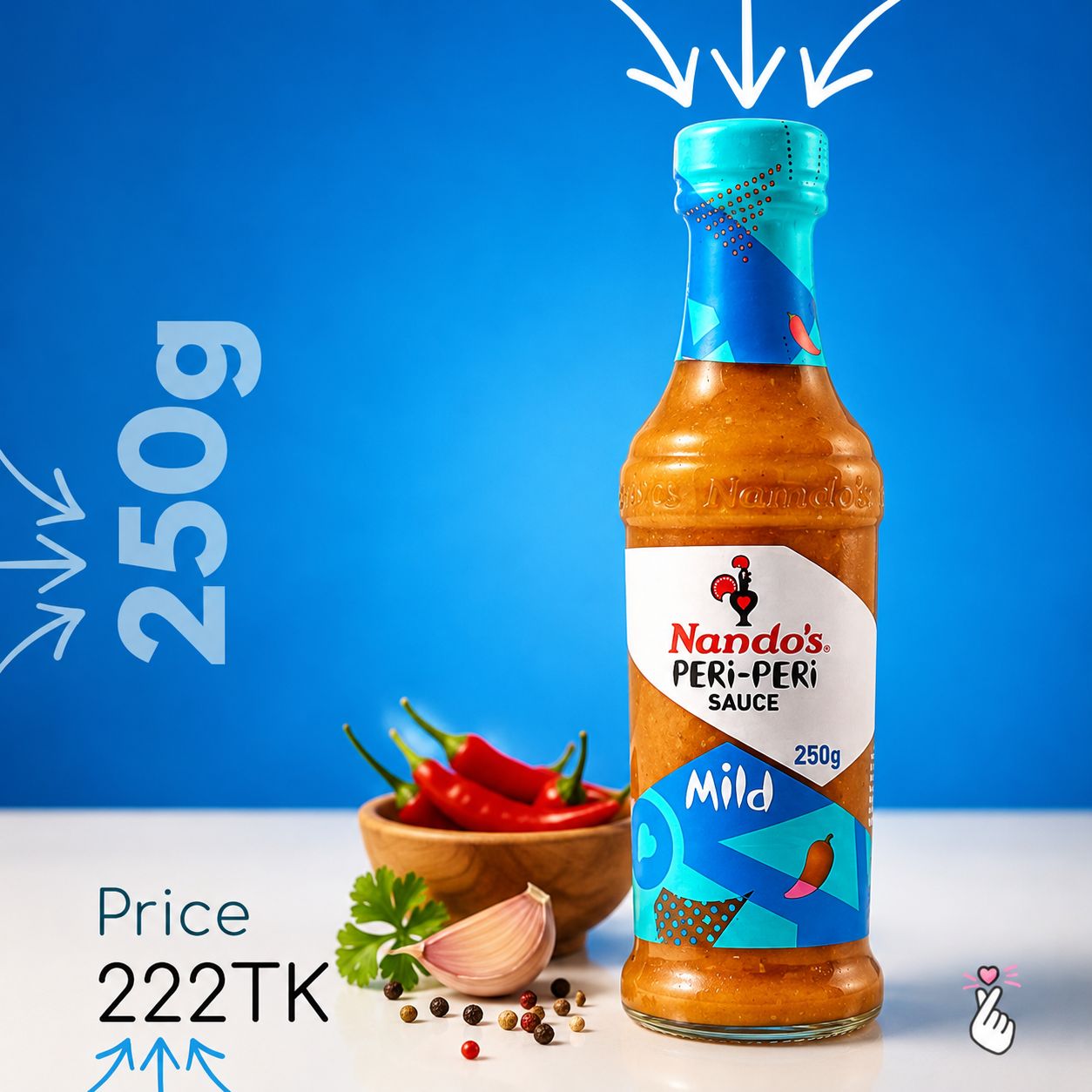 Nando’s Peri Peri Sauce 250g - Expiry 26Aug2026 - MILD