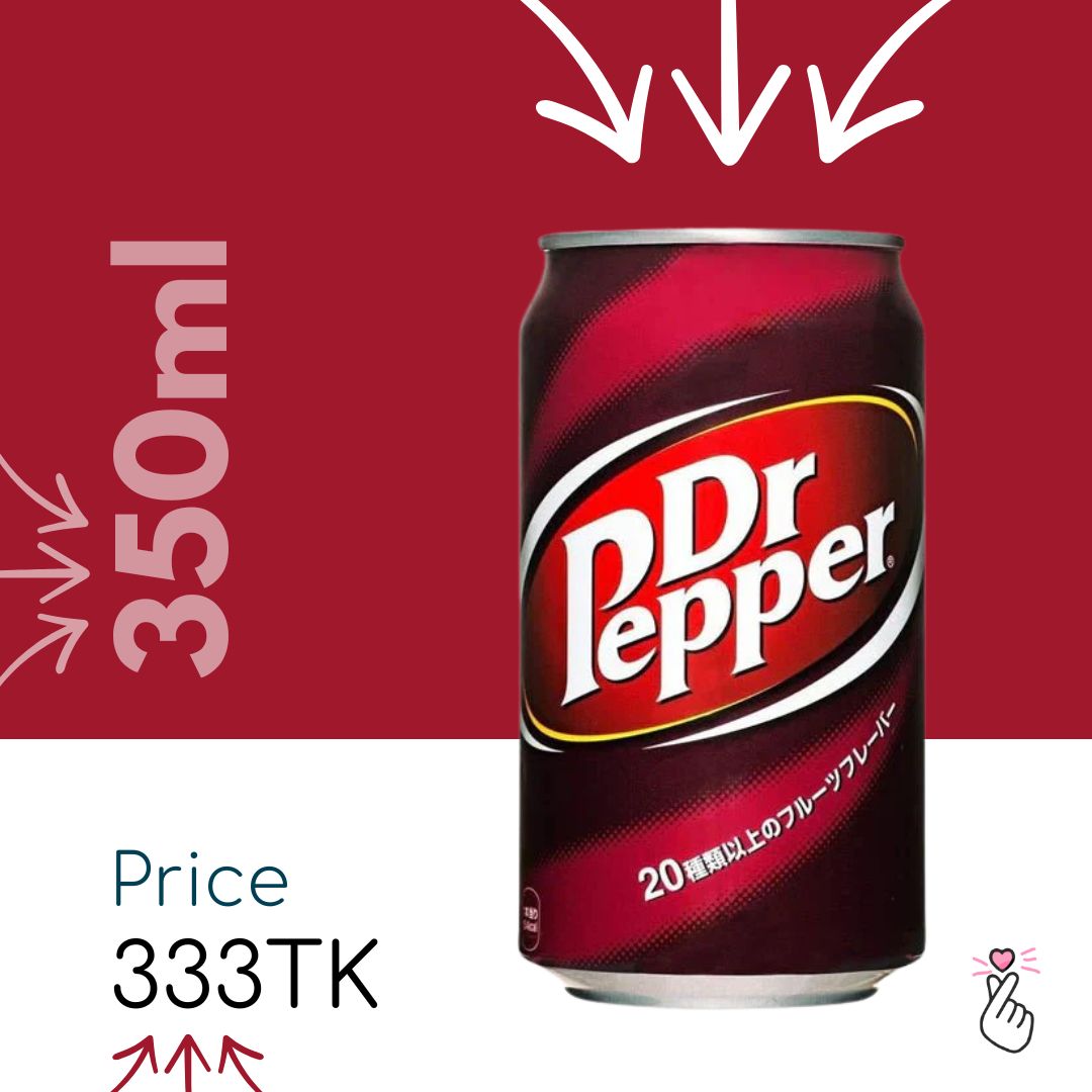 Dr. Pepper 350ml Can - Japan
