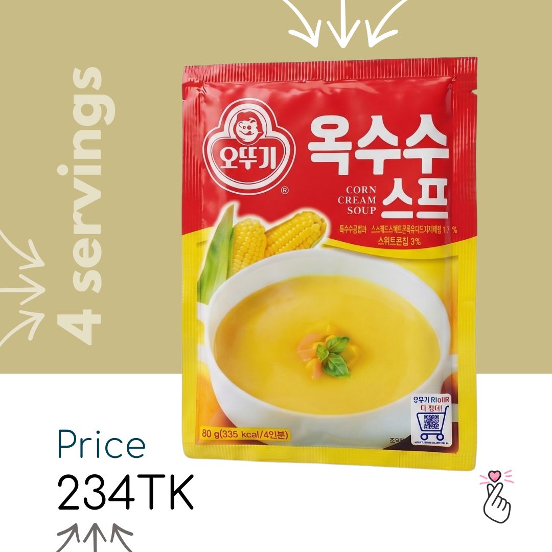 Ottogi Corn Cream Soup - 4 servings