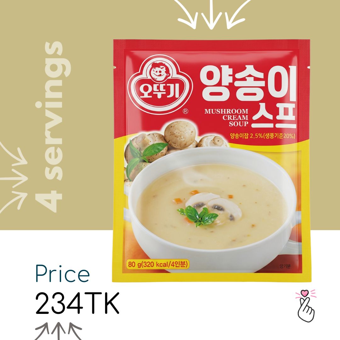 Ottogi Mushroom Cream Soup - 4 servings