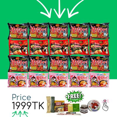 Samyang2000 - 20 ramen + 10 gifts - Expiry: 19thMay2026