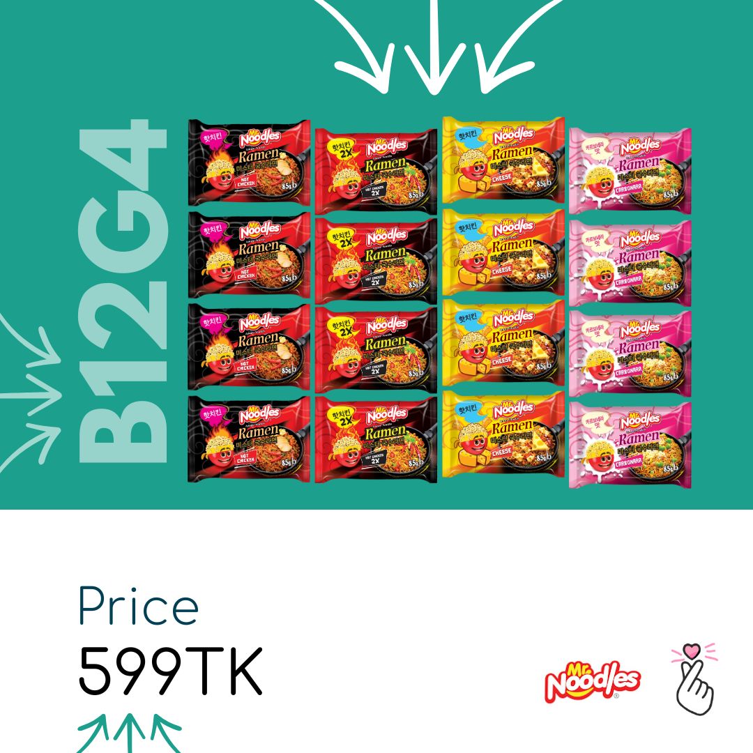 [B12G4] Mr. Noodles B12G4 Ramen Combo — 16 Packs