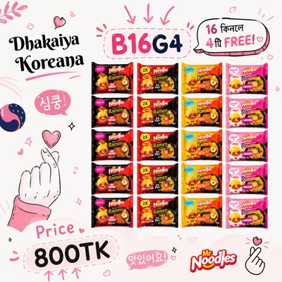 [B16G4] Mr. Noodles B16G4 Ramen Combo — 20 Packs