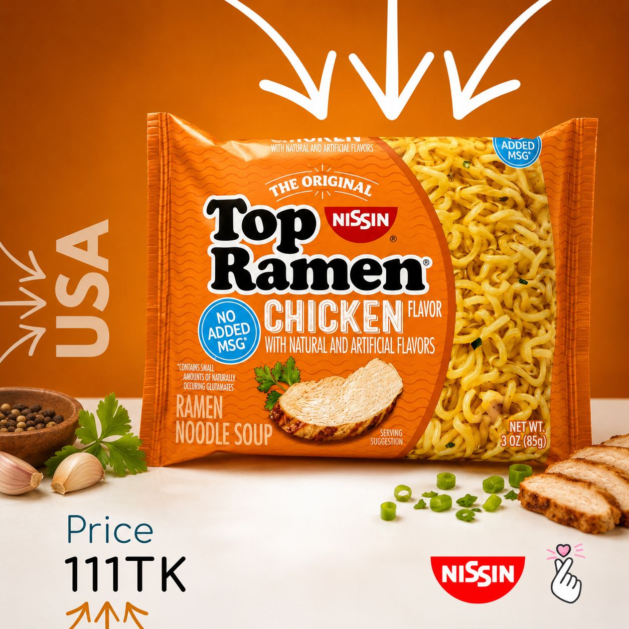 Nissin Top Ramen - Chicken (USA)