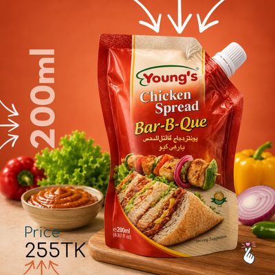 Young's Chicken Spread BBQ Pouch 200ml