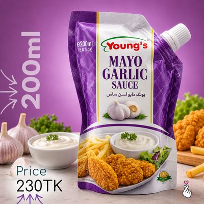 Young's Pouch 200ml - Garlic Mayo