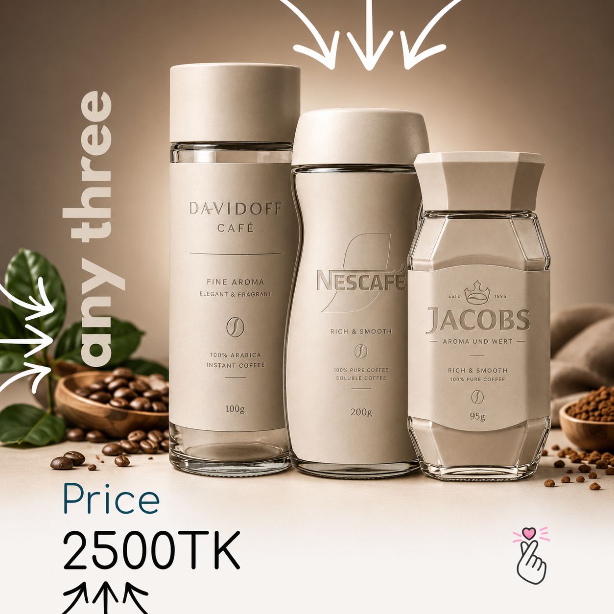 July Coffee Trio - Any 3 Coffee Jar