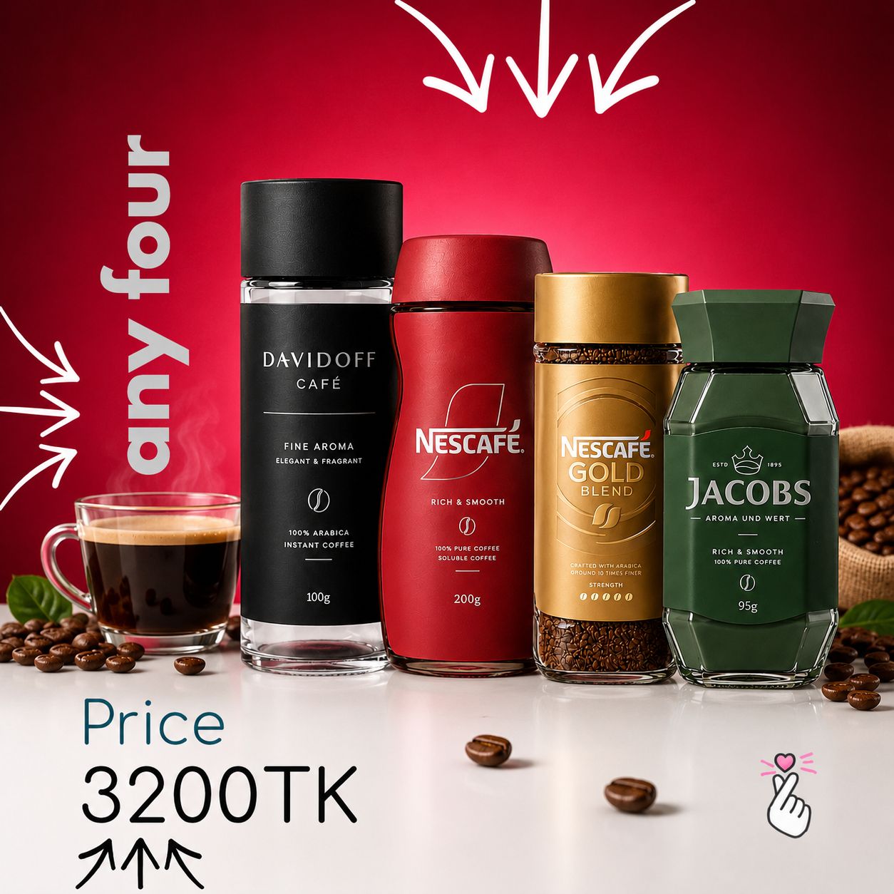 July Coffee Quadro - Any 4 Coffee Jar