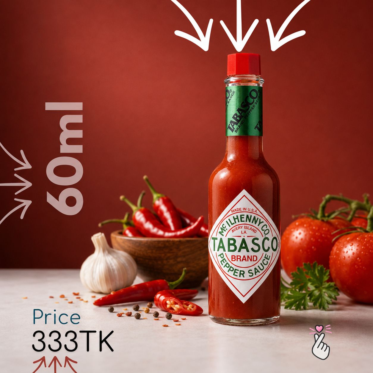 MCILHENNY Tabasco Sauce 60ml (Expiry: 16/08/2029)
