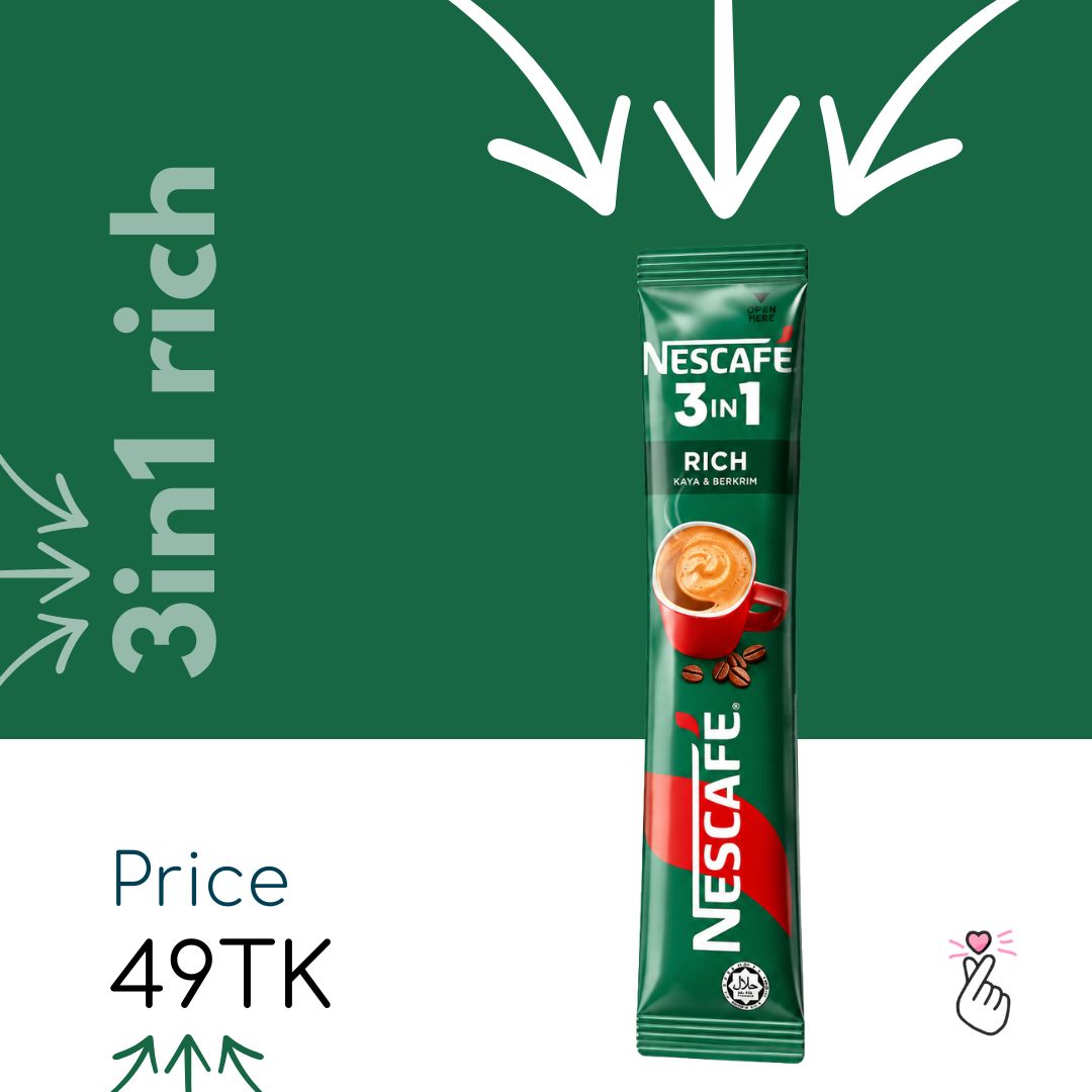Nescafe Malaysia 3in1 Sachets - RICH