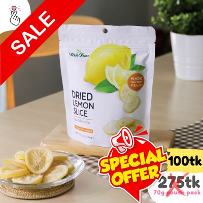 TanTan Dry Fruits 70g - Lemon Slice (Expiry: 04/09/2026)