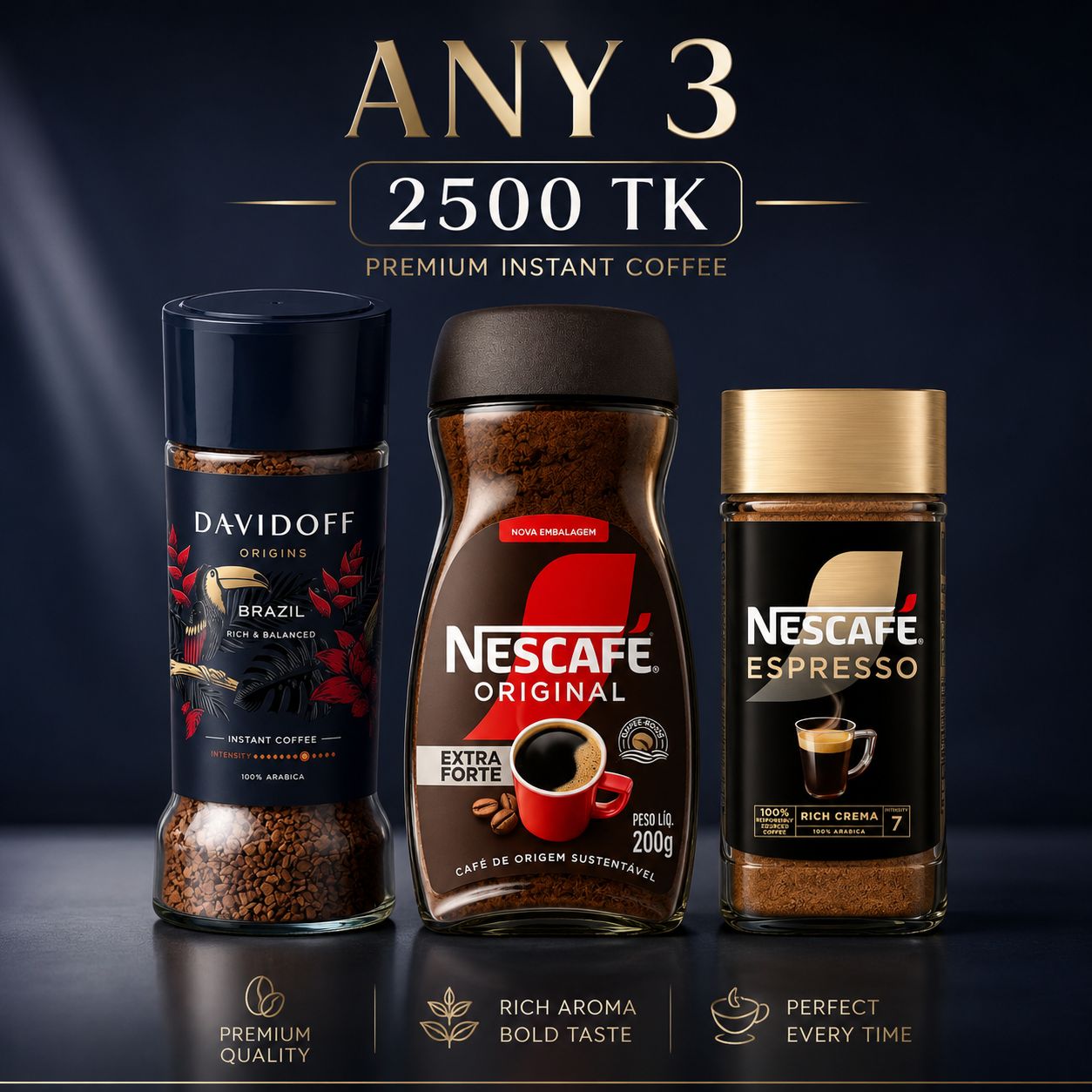 September Coffee Trio - Any 3 Coffee Jar