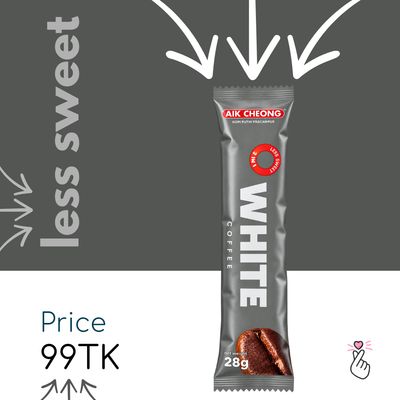 <Dk48> Aik Cheong Sachets - White Coffee - Less Sweet