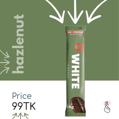 <Dk71> Aik Cheong Sachets - White Coffee - Hazelnut