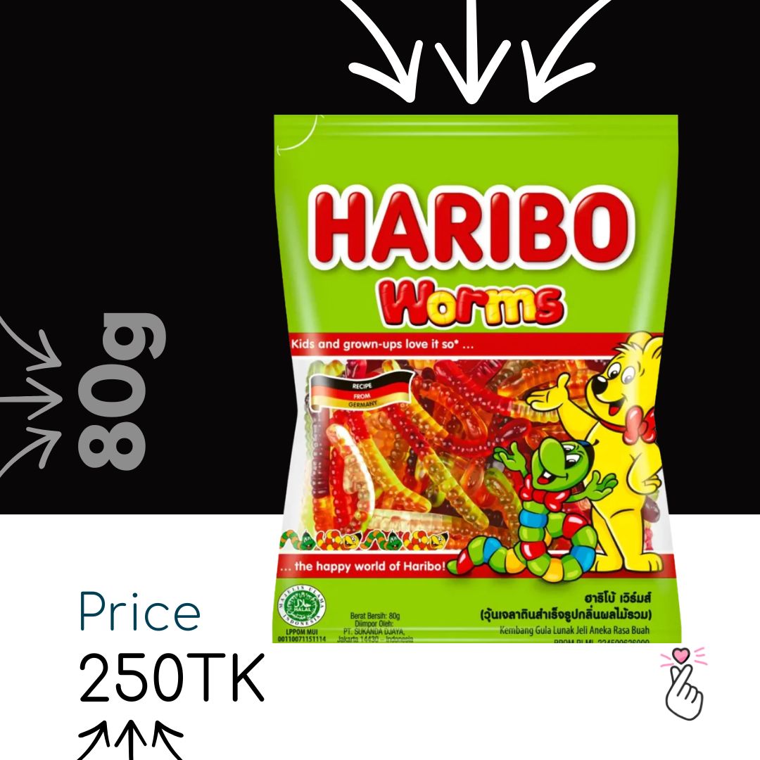 Haribo 80g - Worms