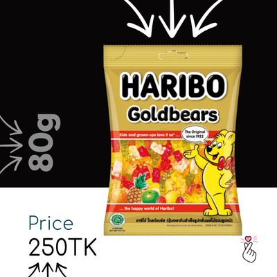 Haribo 80g - Goldbears