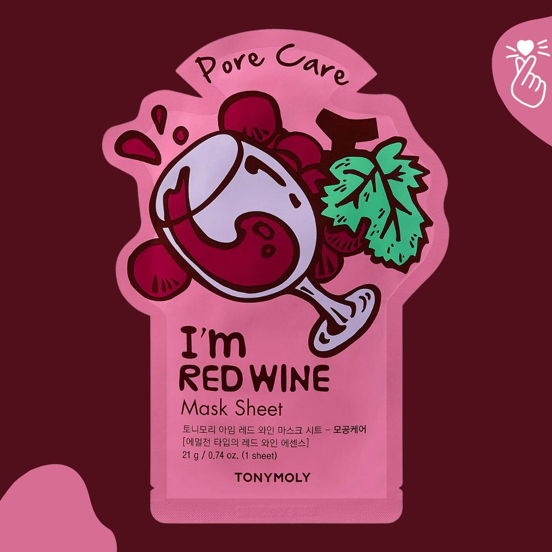 Tony Moly - I'm Real Sheet Mask - Red Wine (Expiry: 13/11/2026)