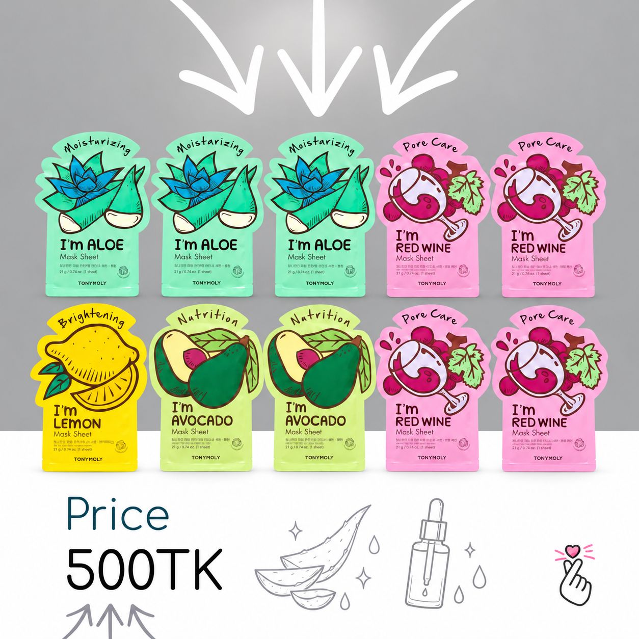 Tony Moly - I'm Real Sheet Mask Set of 10