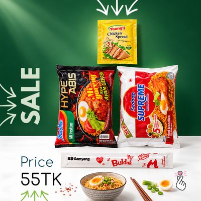 Indomie + Sedap + Young + Chopsticks (Short Date Sale)