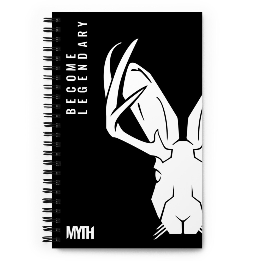 MYTH Black and White Spiral notebook