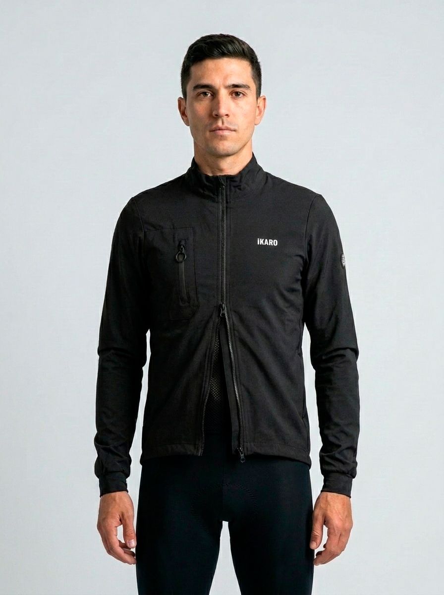 Cortaviento Negro Hombre