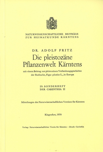 Die pleistozäne Pflanzenwelt Kärntens