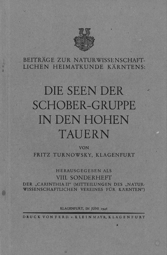 Die Seen der Schobergruppe in den Hohen Tauern