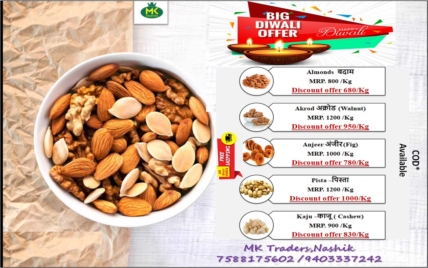 DRY FRUITS AT WHOLESALE RATES