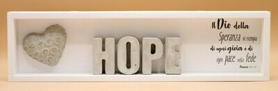Quadro in legno "HOPE" Romani 15:13