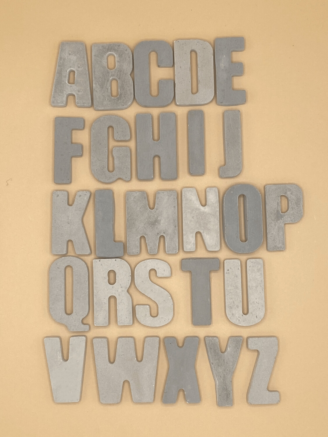 einzelne Buchstaben ABC