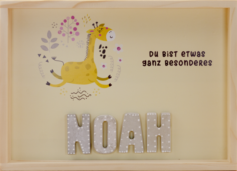 Giraffe personalisierbar mit Namen