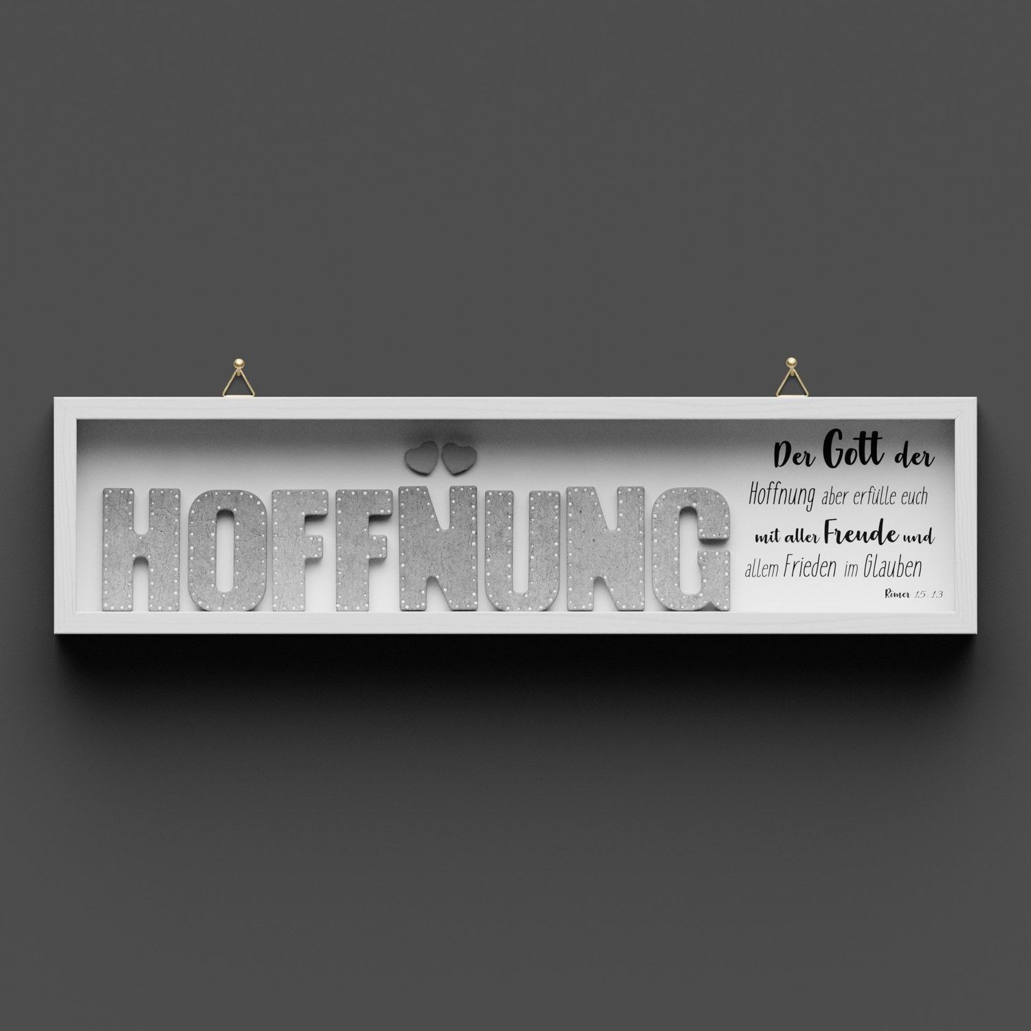 Wandbild lang "HOFFNUNG" Römer 15.13