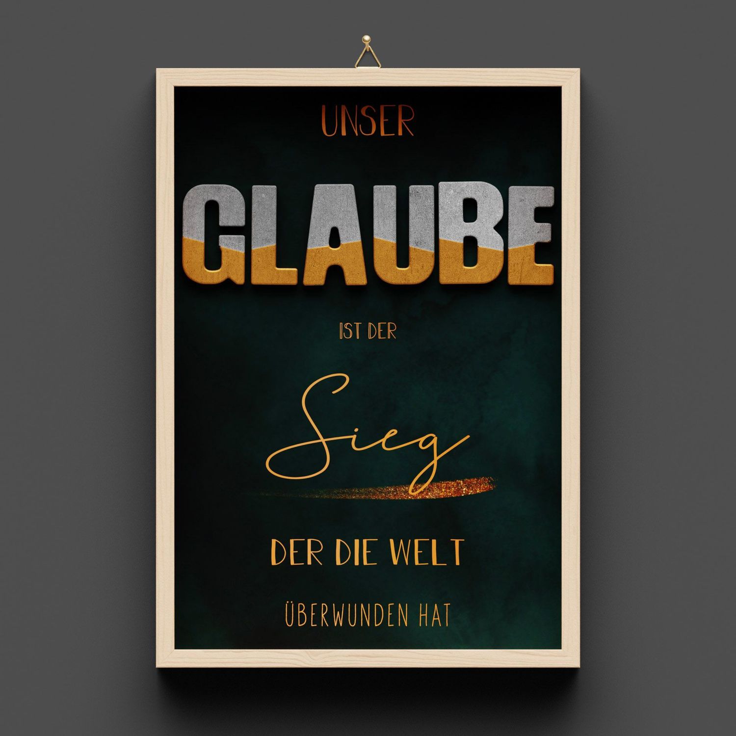 Wandbild aus Holz Wandbild aus Holz "GLAUBE" Unser Glaube