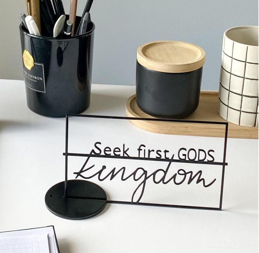 Seek first GODS kingdom, mit Aufsteller