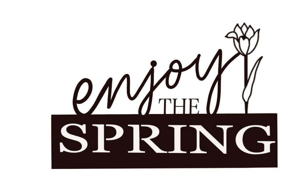 Enjoy the spring_mit Aufsteller
