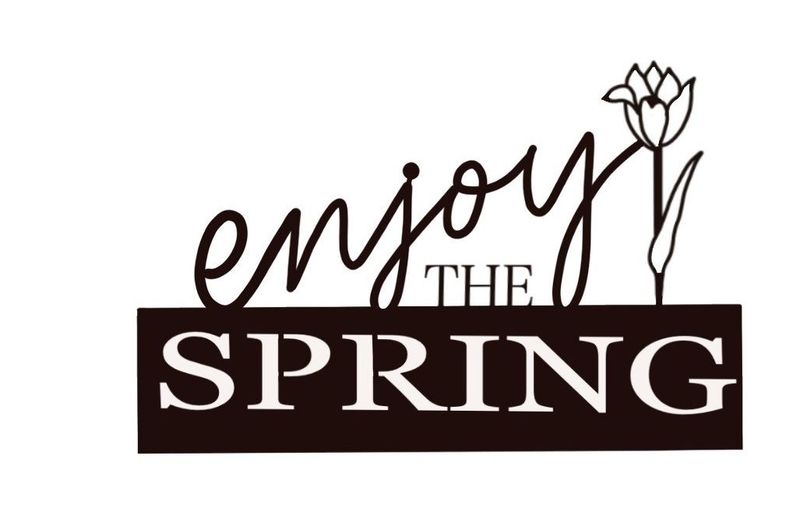 Enjoy the spring_mit Aufsteller