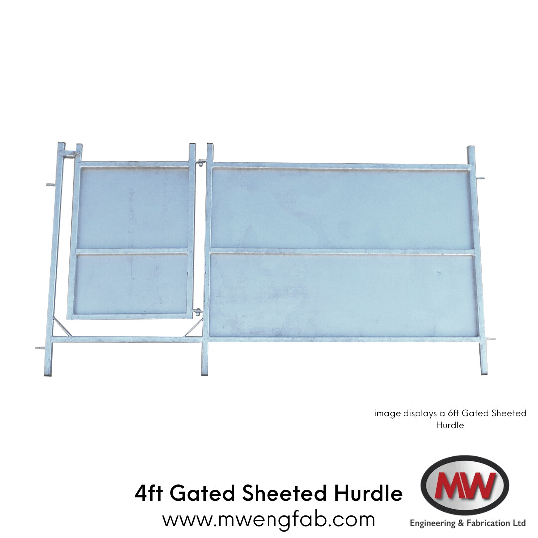 Premium Gated Sheeted Hurdle, Premium gated sheeted hurdle: 4ft Premium gated sheeted hurdle