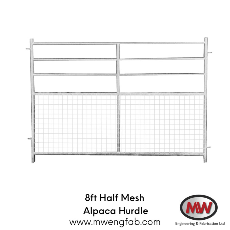 8ft Half Mesh Alpaca Hurdle