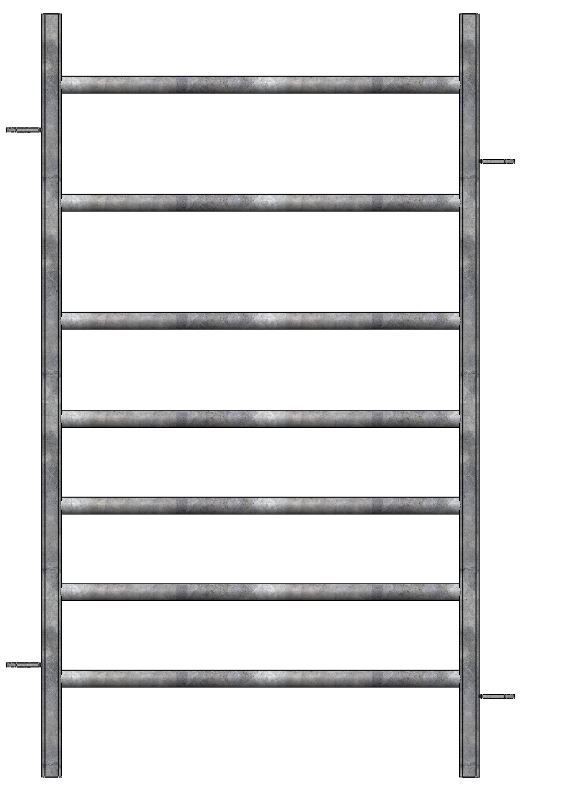 Premium 7 Railed Sheep Hurdle, Premium 7 Railed sheep hurdles: 2ft  Premium  hurdle, Hurdle type: Eyed