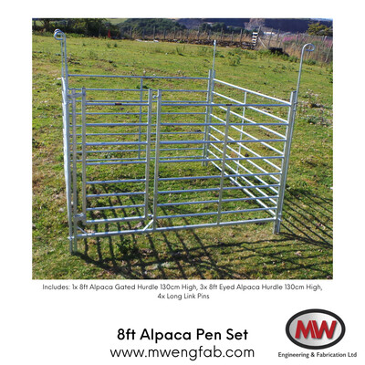 6ft Alpaca / Llama Pen Set Galvanised steel 6ft high alpaca pen set