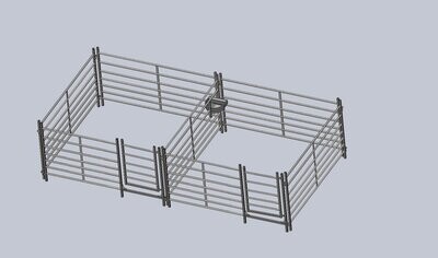 Premium  Double Pen Set with Drinker Hurdle