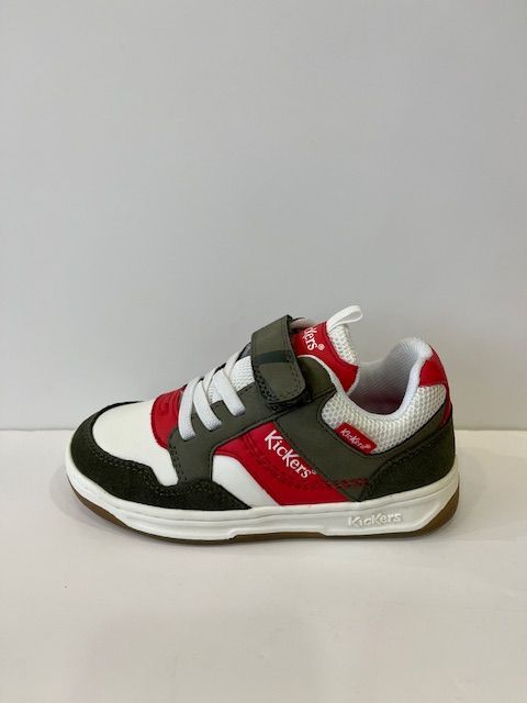 Kickarting Blanc/Kaki/Rouge Kickers