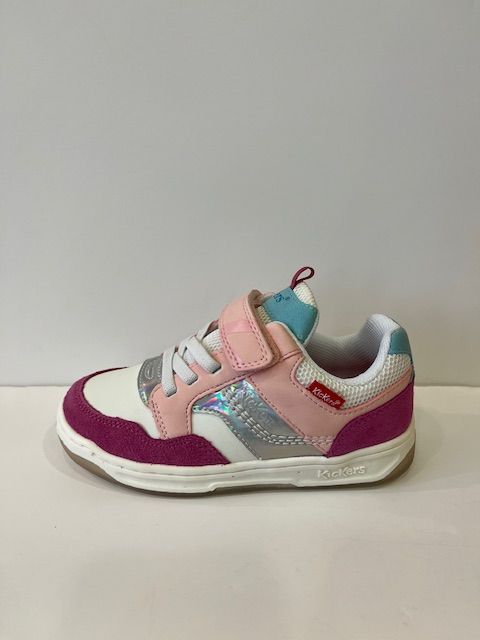 Kickarting Blanc/ Rose/Argent Kickers