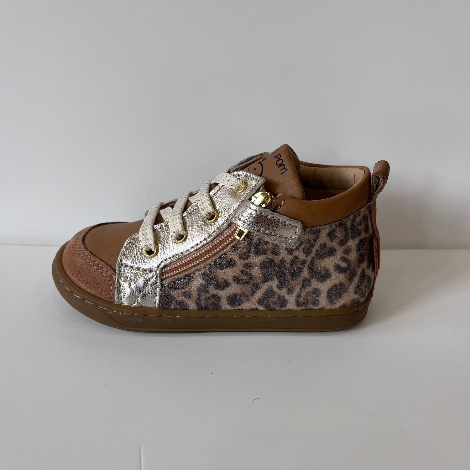 Bouba Bi Zip Panthère/Camel Shoo Pom